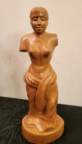 Holzfigur frauenfigur vermtl - holzfigur,