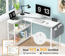 L-förmiger Computertisch mit