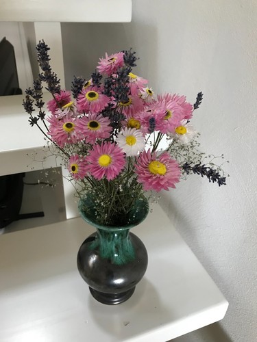 Getrockneter blumenstrauß - getrockneter,