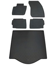 Gummi Fußmatten Kofferraumwanne für Ford Mondeo 5 Turnier 2014- Set Gummimatten