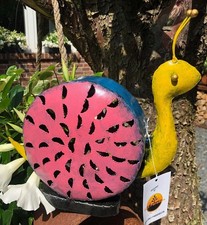 Gartenfiguren große Tiere - Schnecke handgefertigt Metall wetterfest Gartendeko