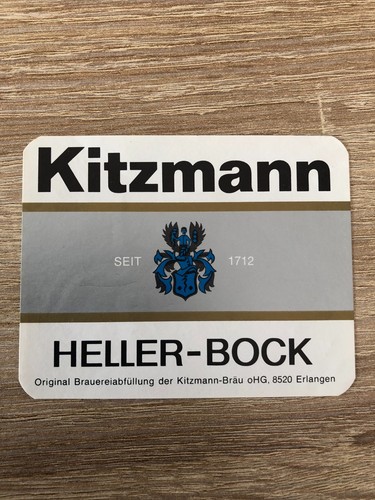 Bieretikett brauerei kitzmann - bieretikett,