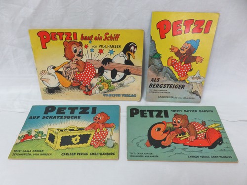 Petzi carlsen hefte 50er - 4x,