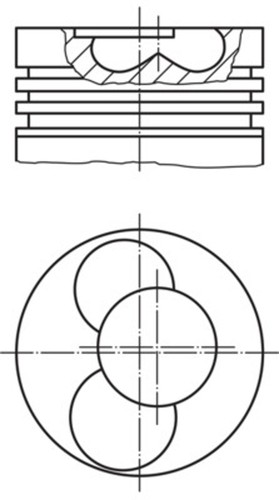 Mahle kolben 030 - 030, 00