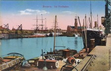 AK Postkarte 1916 Freihafen