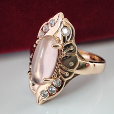 Luxus ring rosa stein gold - luxus,