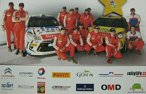 Rallye autogrammkarte citroen - autogrammkarte,
