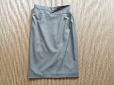 Original ESCADA Bleistift-Kostüm-Rock/Bleistiftrock Knie-lang Grau-Braun Gr. 38