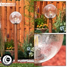 Moderne Außen Wege Beleuchtung Holzoptik Hof Einfahrt Garten Lampe Leuchten Glas