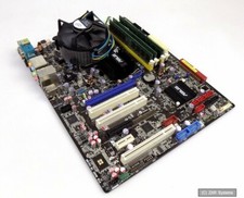 Asus P58-E Plus LGA775 Mainboard + Intel E6700 2,66GHz + 3GB DDR2, 100% OK, BULK