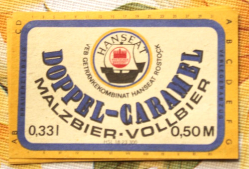 Etikett ddr doppel caramel - doppel,