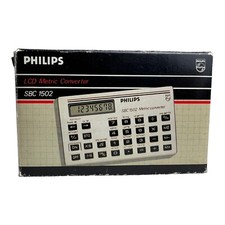 Philips Taschenrechner LCD Metric Converter SBC 1502 inkl. Anleitung OVP
