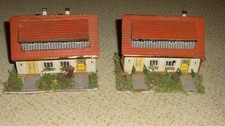 Auhagen  DDR Siedlungshäuser Doppelhaus Pappe H0  Modellbahn