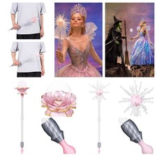 Glinda Wand Cosplay Wicked Good Witch Bubble Wand Magic Stick Halloween Glinda