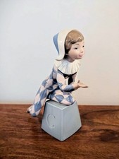 Harlekin Porzellan Figur /