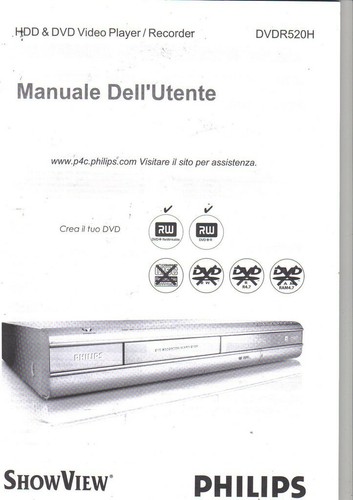 Philips dvdr 520 hdd dvd - philips,