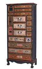 Apothekerschrank Loft Style Hochkommode Retro Kommode Vintage Schrank Holz neu