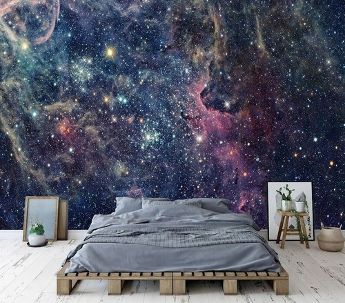 Glänzende sterne galaxie - sterne,
