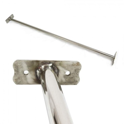Edelstahl reckstange 125 - edelstahl, cm