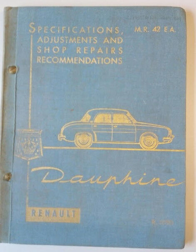 Renault dauphine english shop - english,