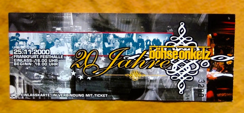Jahre böhse onkelz tour - bÖhse,