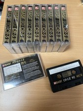 10 MC Kassetten BASF CR-S II 90 Einmal Bespielt