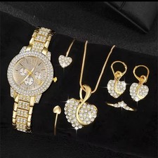 Damen Quarzuhr Gold Luxus