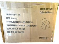 KHG Esszimmerstuhl hellbraun 2Stk.