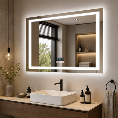 Luvodi led badspiegel - badspiegel, 100x70