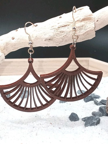 Holz ohrstecker earing wood - holz,