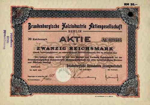 Brandenburgische holzindustrie - brandenburgische,