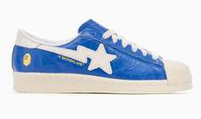 Adidas Superstar V x BAPE blau