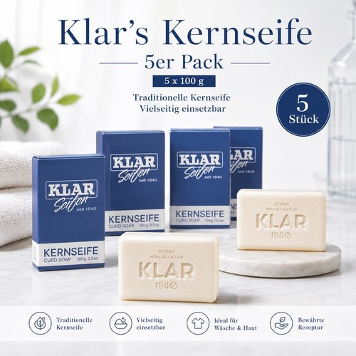 Klar kernseife 100 g - klar's,