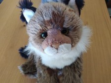 Plüsch Luchs Stofftier braun EBO Erich Bohl ca. 36x18cm