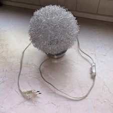 Design-Tischlampe Drahtgeflecht 3628 Chrom – 2x G4/20W – Vintage Lichtobjekt