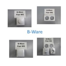 B-Ware Flair weiß, Steckdose, Schalter, Dimmer, Antennendose, Rahmen usw.X