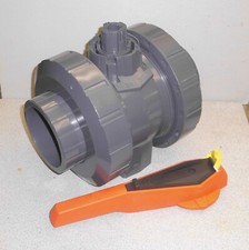 KUGELHAHN PN16, TYP 546  PVC-U/EPDM mit Klebemuffen DN100 Innend. 110 mm