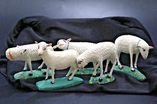 Krippe, Konvolut sehr schöne alte große Grulich Schafe, bemalt