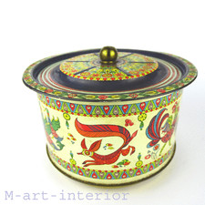 Haribo Lakritzen BONN Blechdose Dose, Fauna  und Flora, Art Deco um 1920-1939