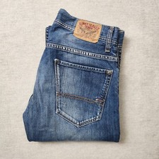 Tommy Hilfiger Ryder Zip Herren Jeans Hose W33 L33 Denim Blau Baumwolle #25