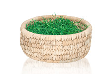 Osternest Palmblatt mit