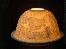 Starlight Windlicht Nr. 212 Weihnachtskrippe, Porzellan Windlicht, Hellmann Erla