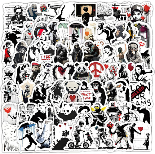 100 stück graffiti sticker - stück,