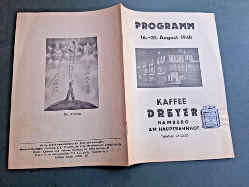 1940 aug hamburg programm - 1940,