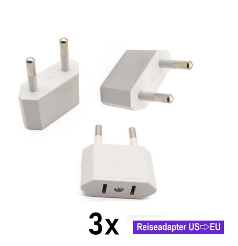 Reise strom adapter stecker - 3x,