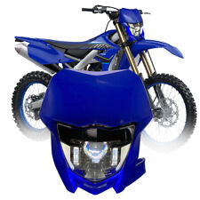 Für Yamaha WR450F WR250F Enduro Supermoto Dirt Bike LED Scheinwerfer+Blaue Maske