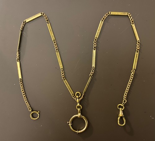 Alte uhrkette gold double - uhrkette, gold-double
