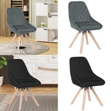 WOLTU Esszimmerstühle drehbar 1/2/4/6/8er Set Küchenstühle Samtbezug Holzbeine