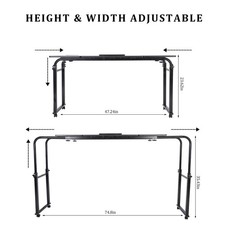 (mit Rädern 02) Verstellbarer