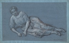 lying woman femme Frau